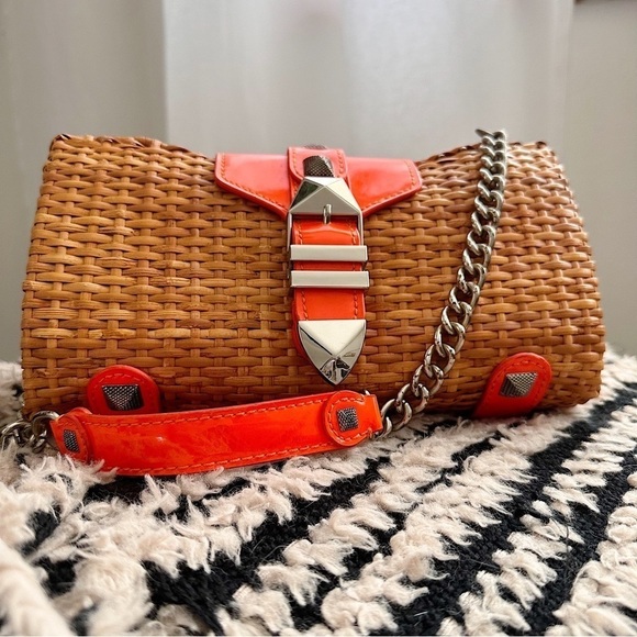 Rebecca Minkoff Fairy Tale Neon Orange Rare - Picture 1 of 10